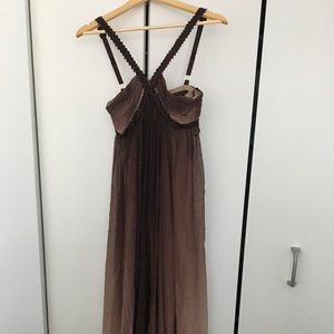 BCBGMaxAzria Front Criss Cross Bridesmaid Dress 4